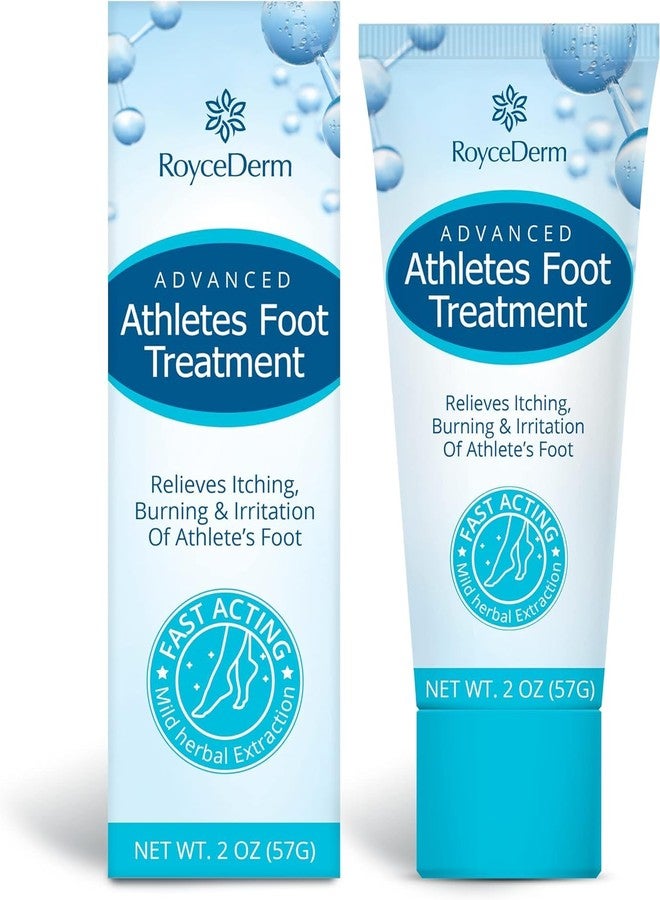 Roycederm Extra Strength Athletes Foot Treatment Cream - Powerful Antifungal Relief for Itching and Burning - Suitable for Men and Women - Image 1
